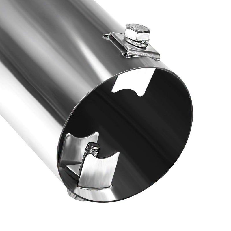 Tritrust Exhaust tip - to Fit 1.5 to 2 Inch Exhaust Tail Pipe Diameter- Stainless Steel to give Chrome Effect - Car Muffler Tips - Image 3